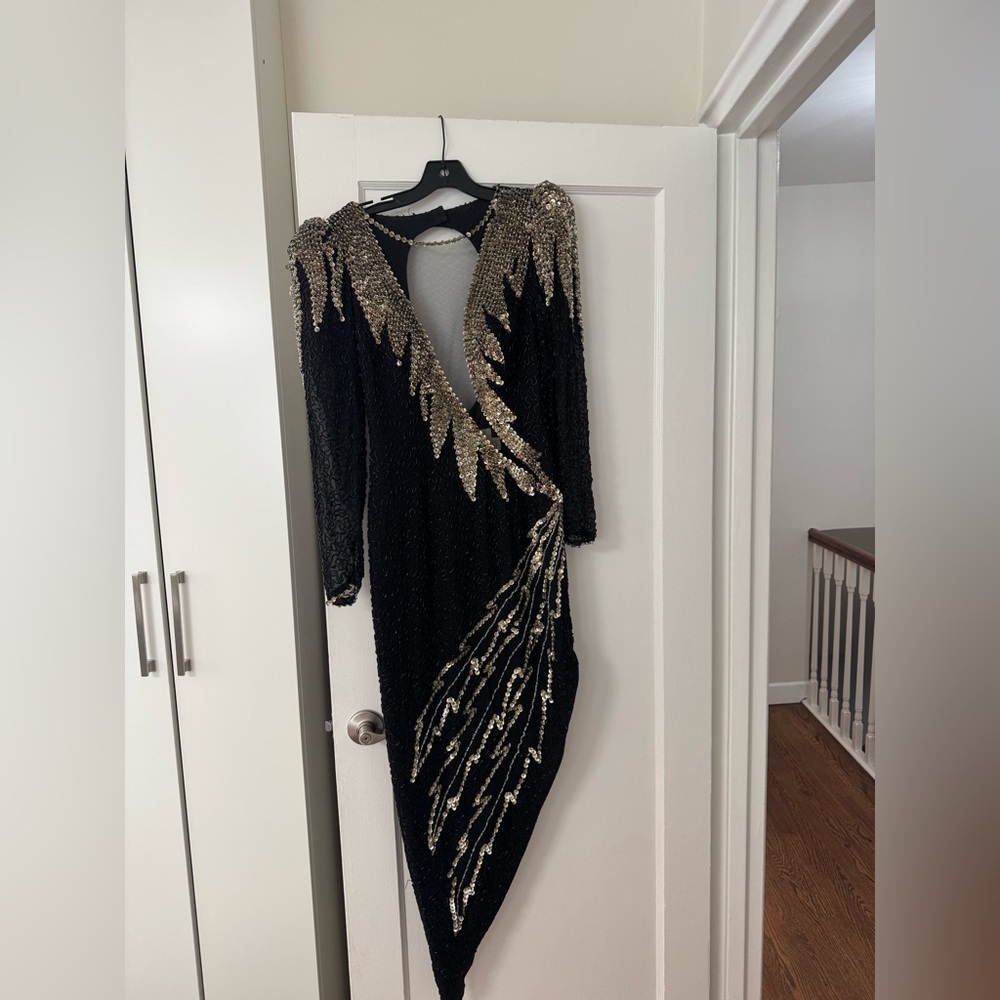 Cache Sequin Dress